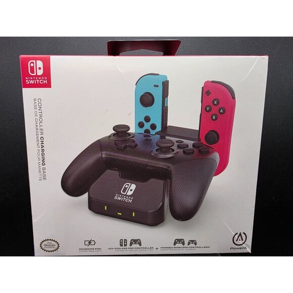 Nintendo Switch Controller Charging Base For Joy-Con & Pro Controllers - Picture 1 of 8
